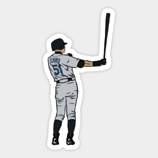 Ichiro Batting Ritual Sticker